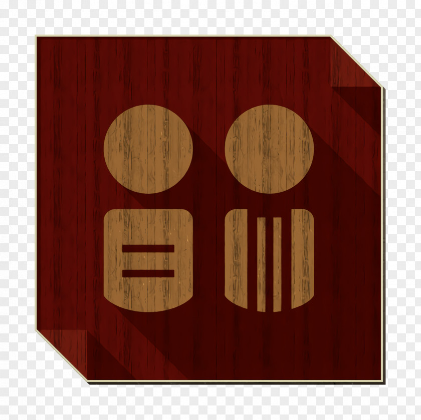 Brown Red Social Media Icon PNG