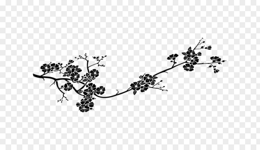 Cherry Blossom Sticker Branch Наклейка PNG