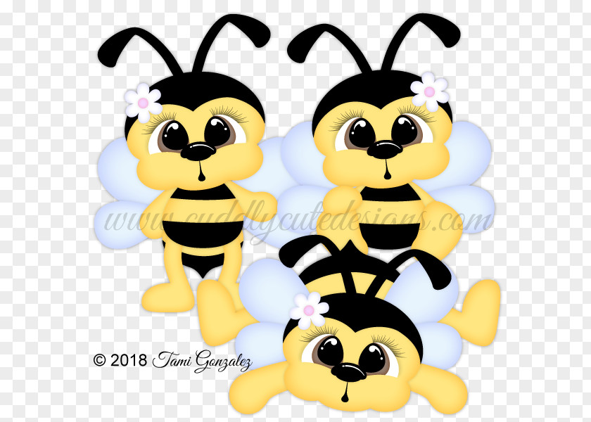 Cute Animals Cuddling Honey Bee Clip Art Illustration Digital Scrapbooking PNG