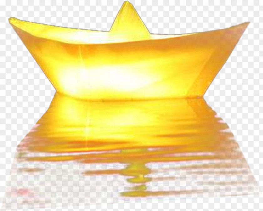 Floating Prayer Boats Yellow PNG