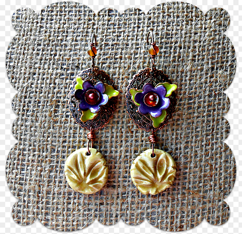 Layered Flower Earring PNG
