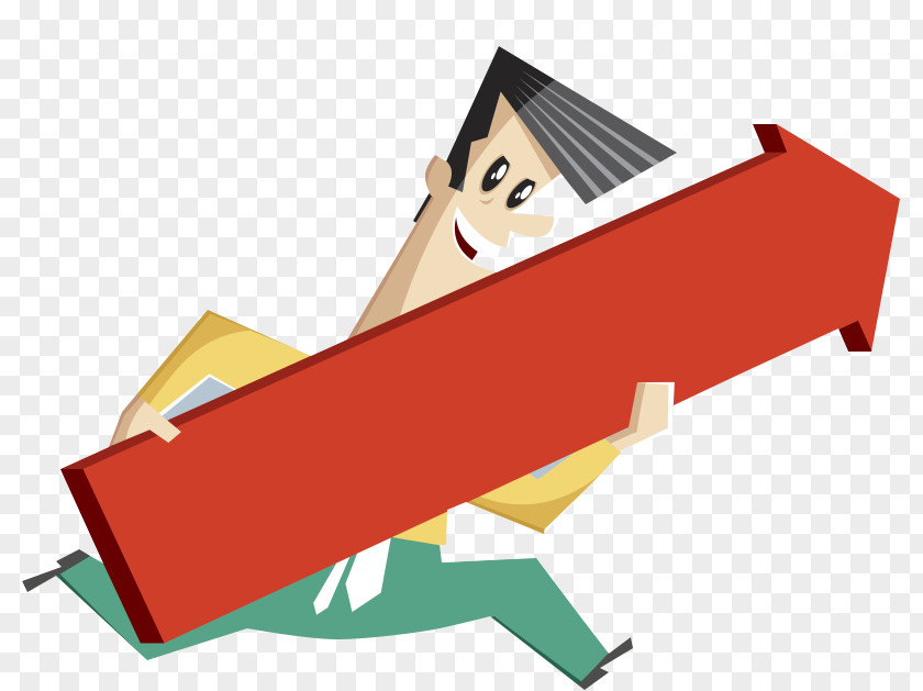 Man Picture Cartoon Arrow PNG