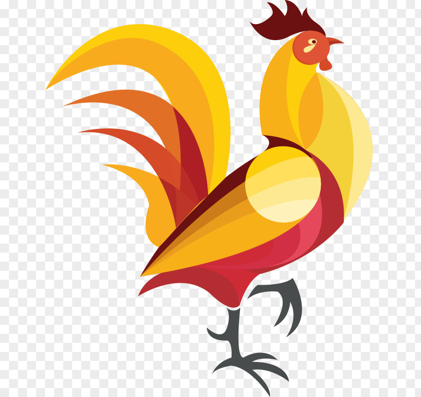 Vector Cock Animal Year PNG