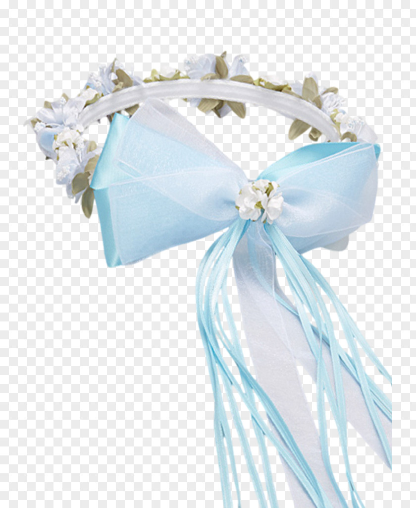 Blue Wreath Satin Clothing Accessories Organza Silk Ribbon PNG