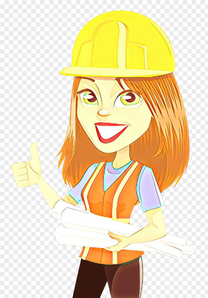 Fashion Accessory Illustration Cartoon Construction Worker Hard Hat Finger Headgear PNG