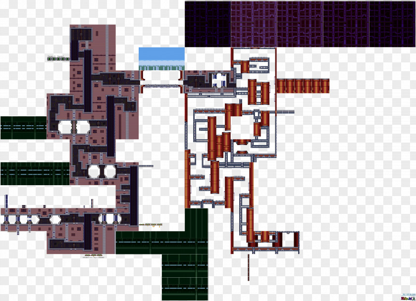 Mega Man X3 Engineering Technology Floor Plan PNG