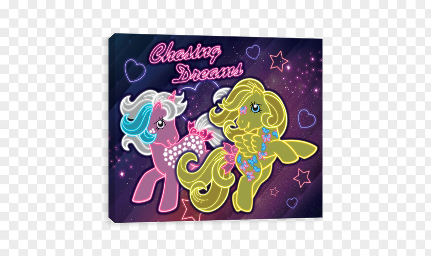 Chasing Dreams Pinkie Pie My Little Pony Canvas Print PNG