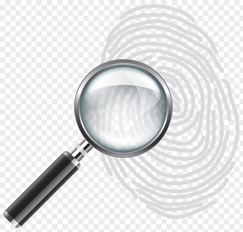 Fingerprint Cliparts Magnifying Glass Magnification Clip Art PNG