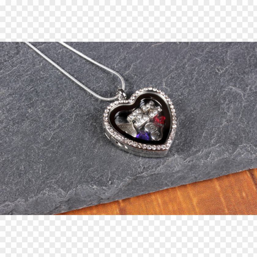 Heart Locket Necklace Rectangle PNG