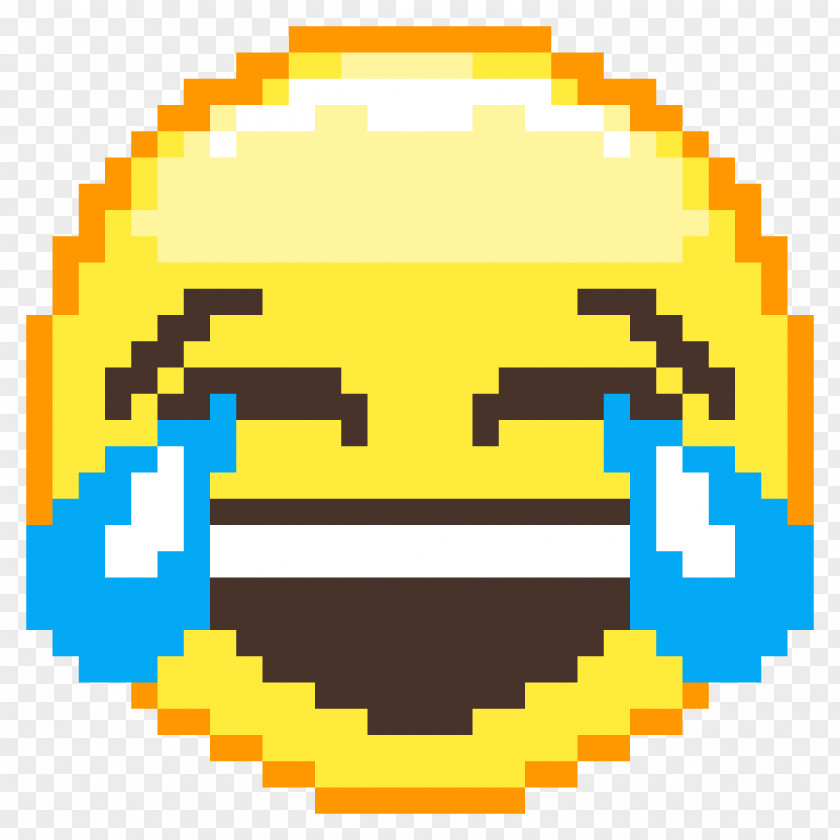 Laughing Out Loud Pixel Art Face With Tears Of Joy Emoji Minecraft PNG