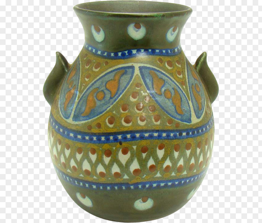 Vase Van Briggle Pottery Ceramic Roseville PNG