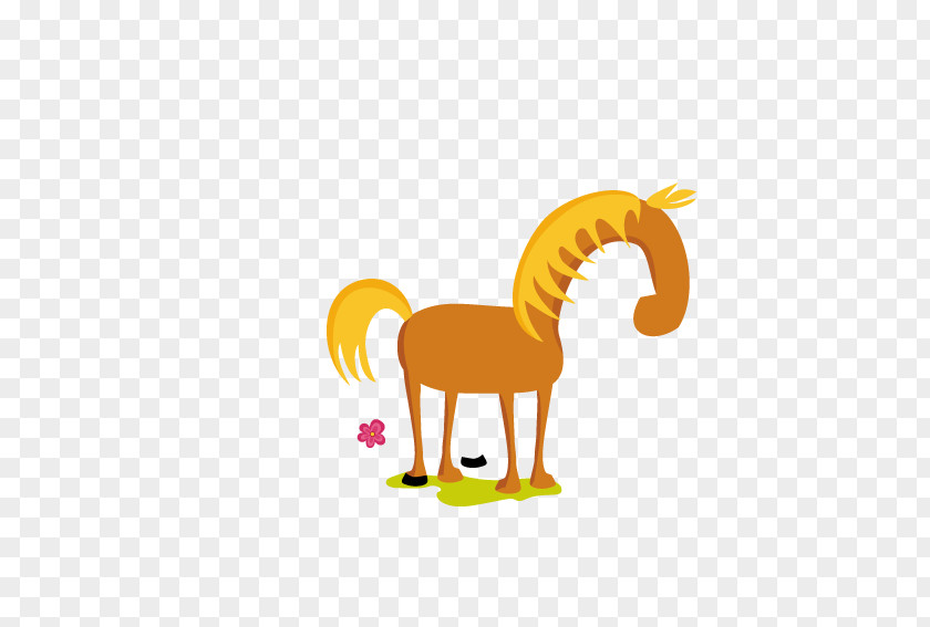 Brown Horse Animal Farm Illustration PNG