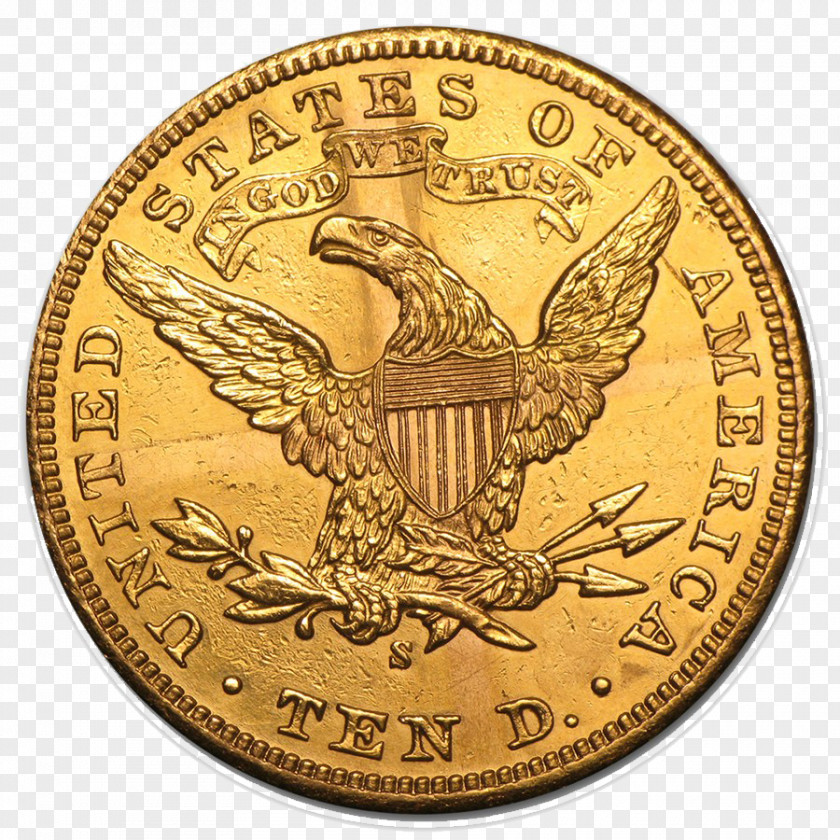 Coin Gold American Eagle PNG