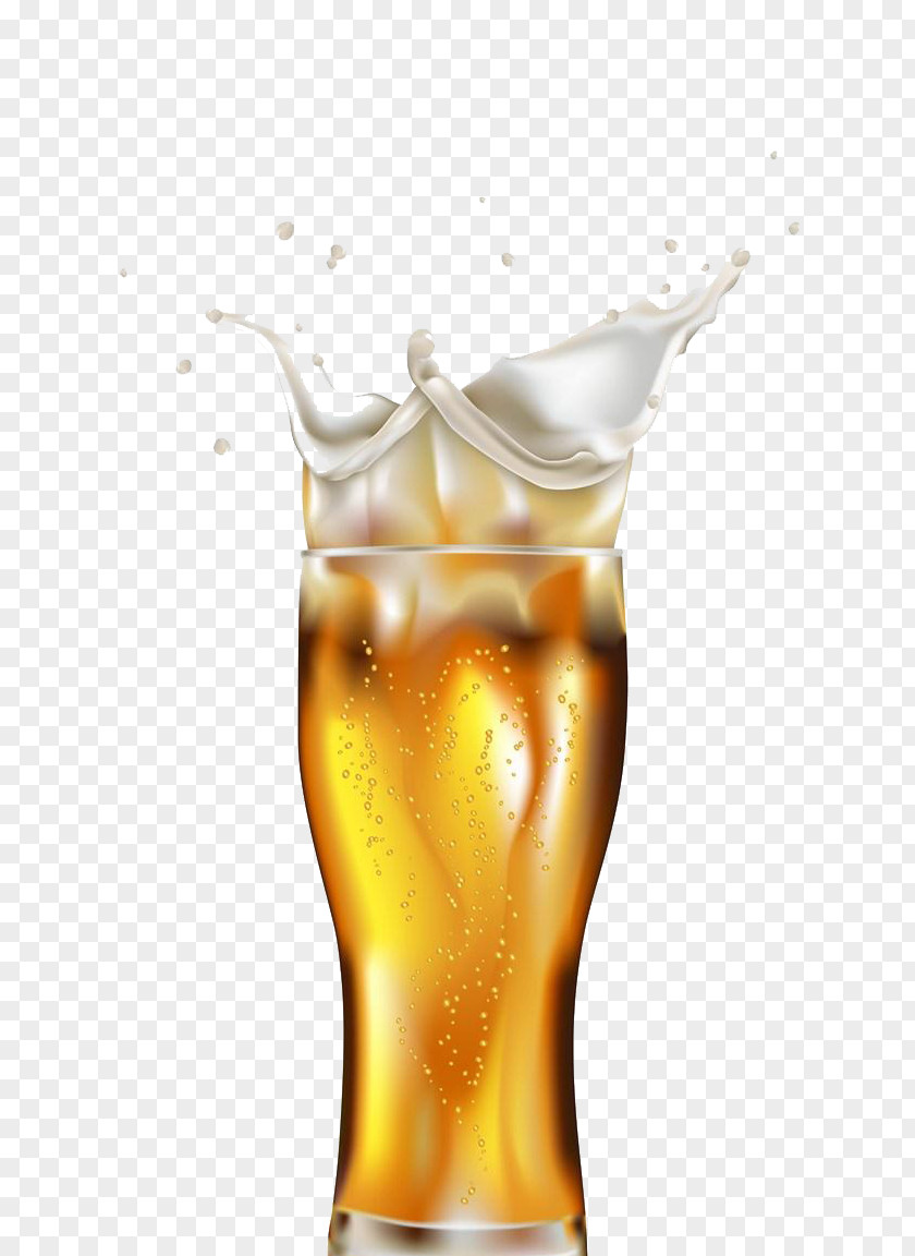 Creative Beer Poster Material Glassware Stock Illustration PNG