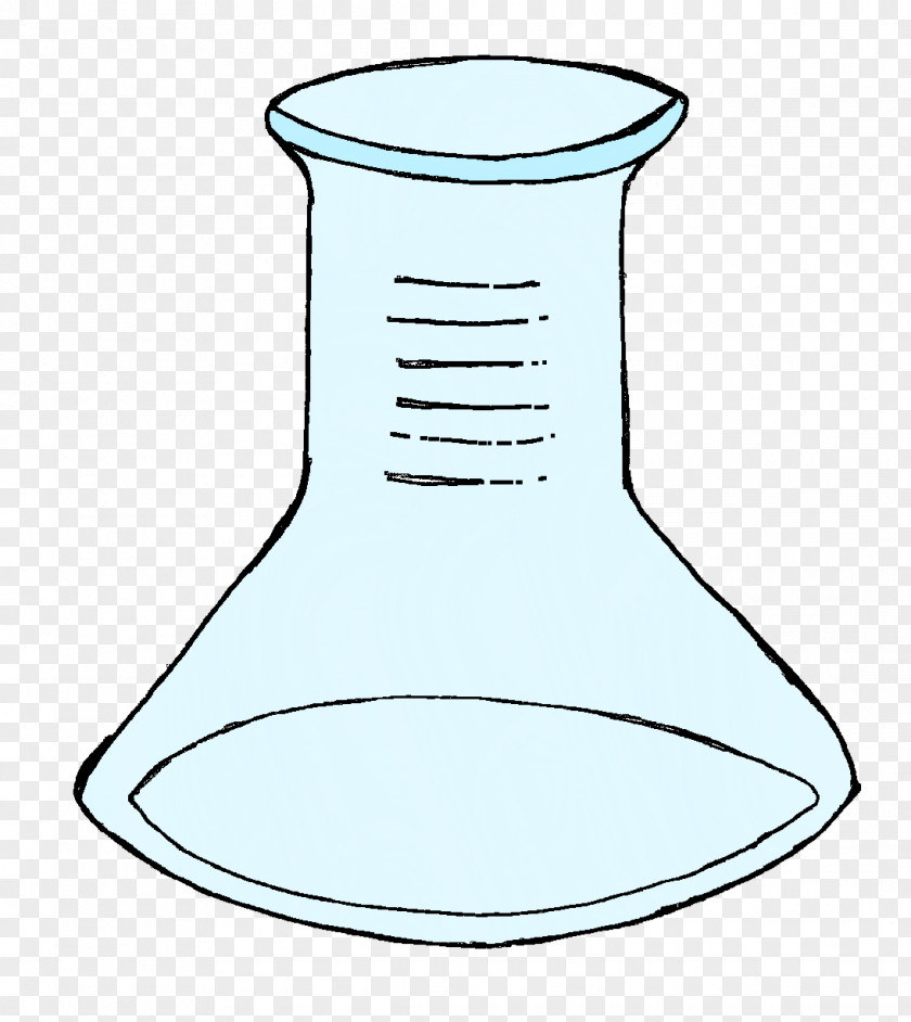 Gas State Of Matter Line Art Drawing Beaker Erlenmeyer Flask Clip PNG