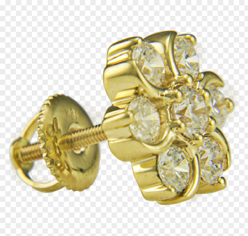 Jewellery Earring Body Gold 01504 PNG