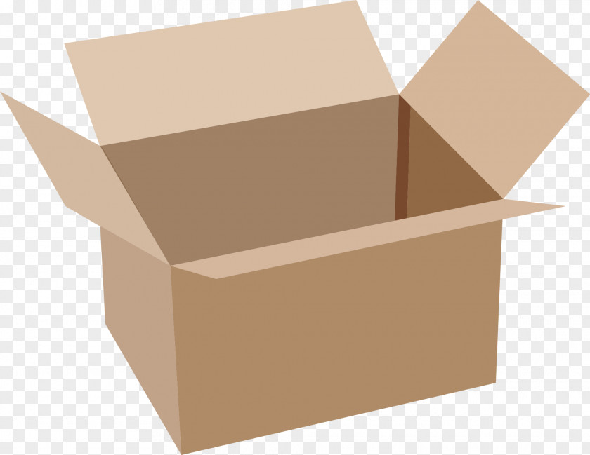 Open Box Cardboard Clip Art PNG