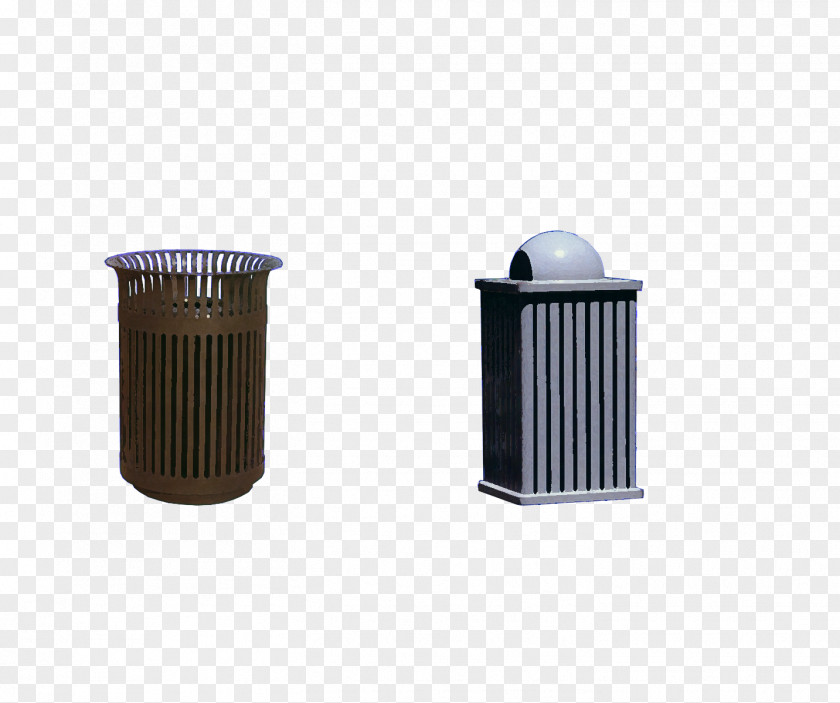 Outdoor Trash Can Waste Container Iron PNG