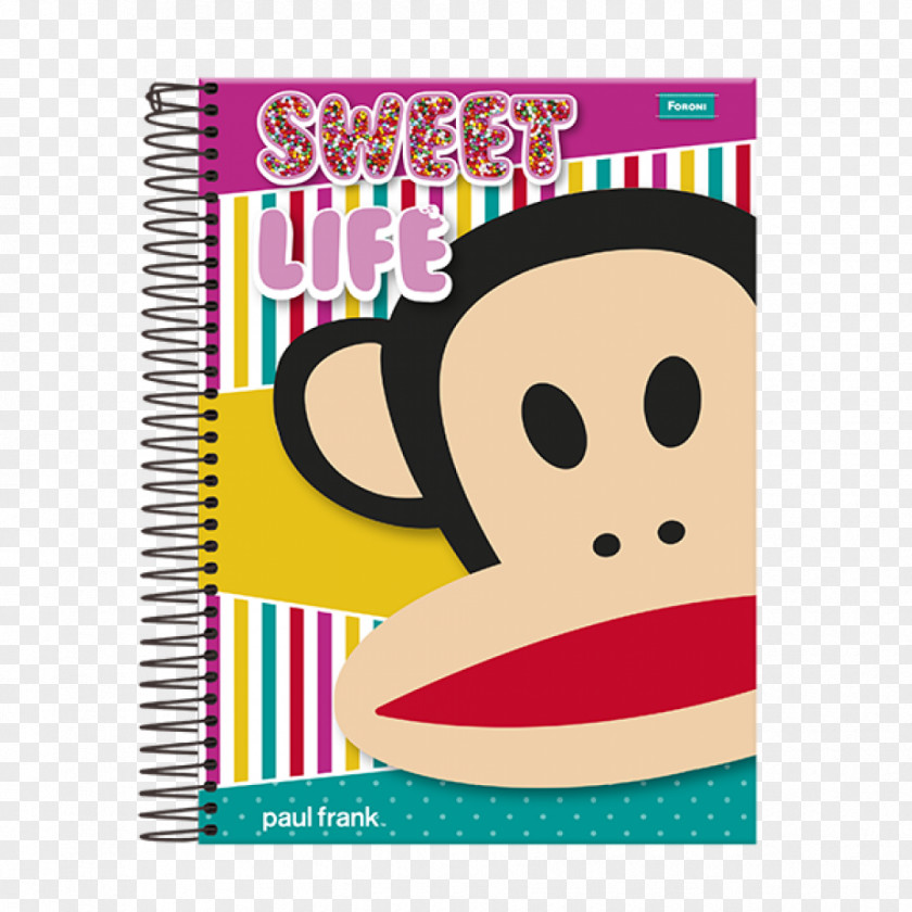 Paul Frank Notebook Paper Stationery Diary Ring Binder PNG