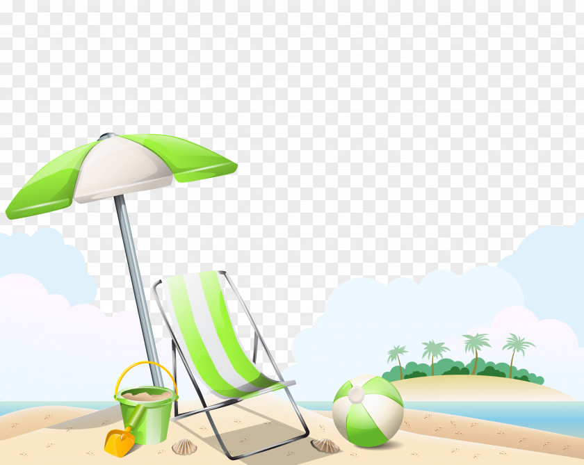 Beach Summer Illustration PNG