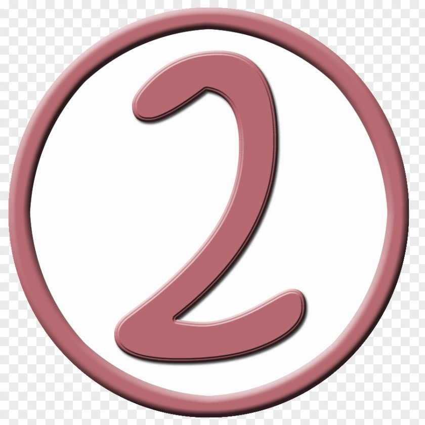 Number 2 Disk Circle Oval January PNG