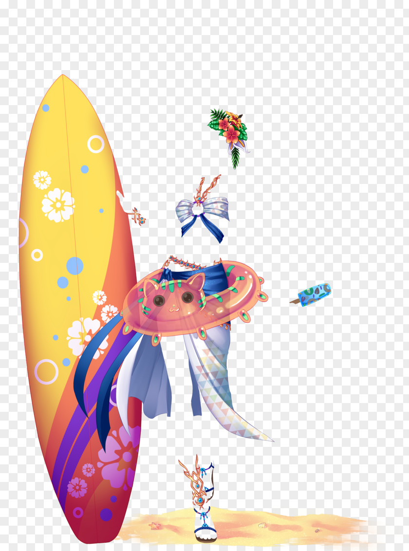 Surfing Sabre Summer Party Web Page PNG