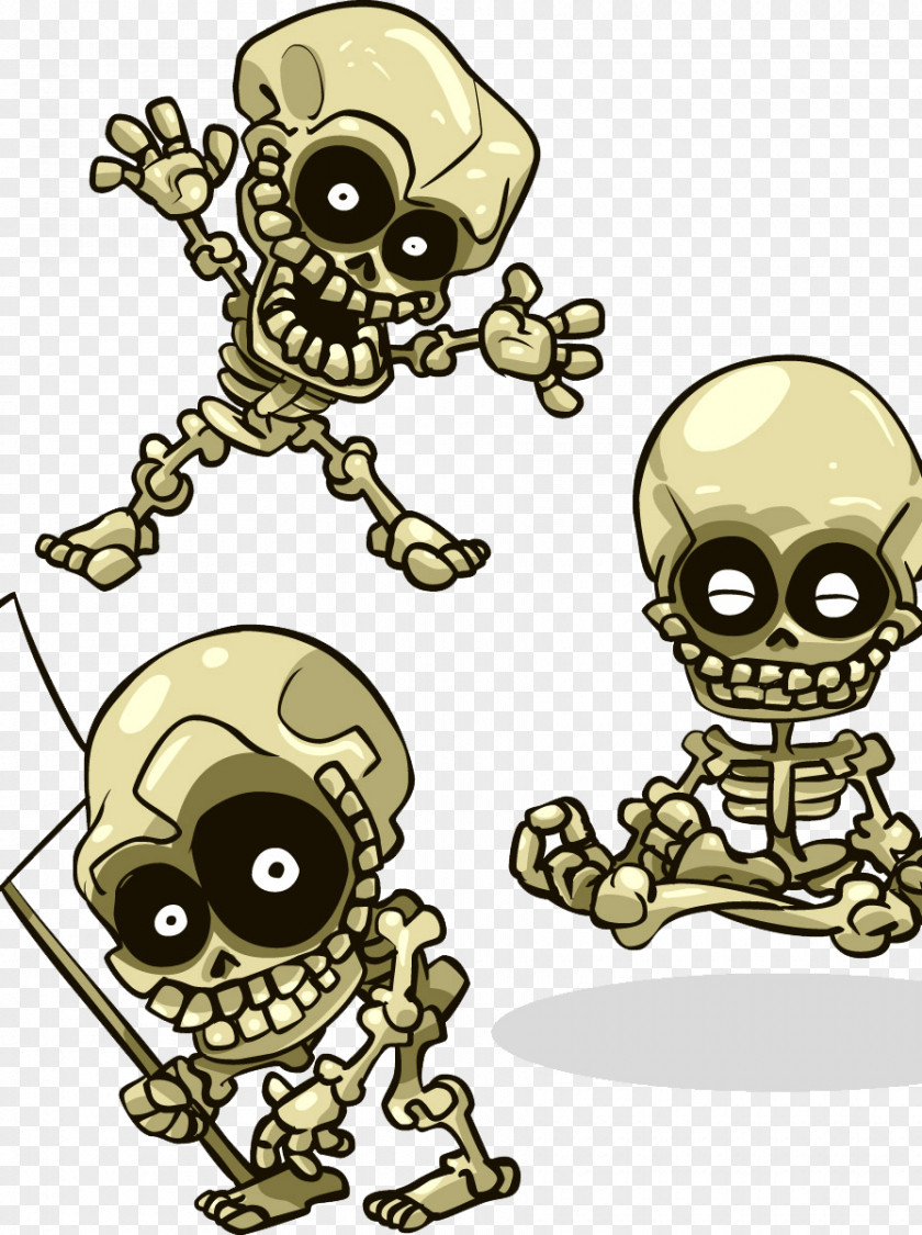 Cartoon Skull Illustrator PNG