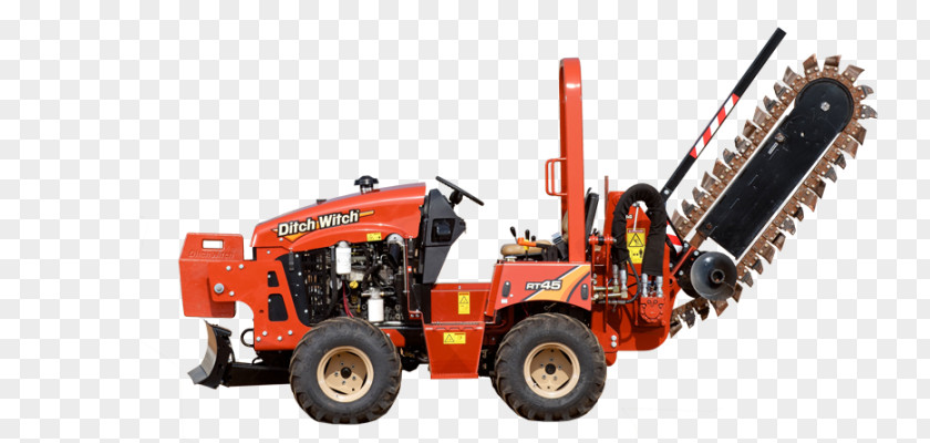 Excavator Trencher Ditch Witch Equipment Rental PNG