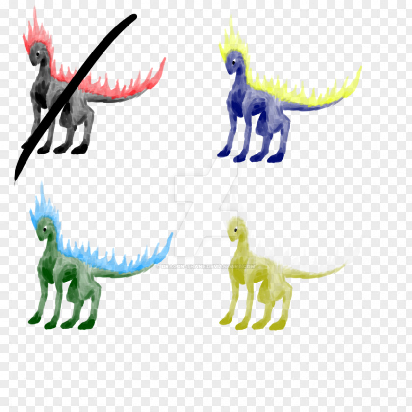 Fire Horse Velociraptor Graphic Design Clip Art PNG