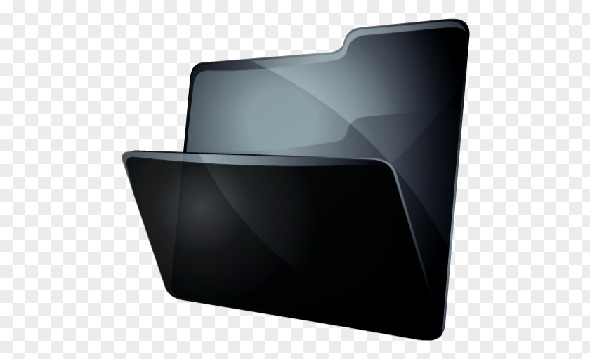 Folder Grey Angle Multimedia Font PNG