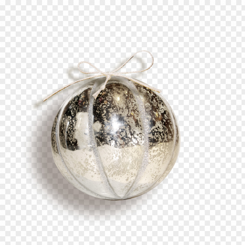 Silver Bells Christmas Ornament Sphere PNG