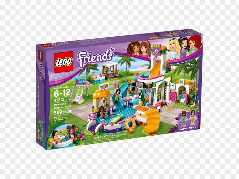 Toy LEGO 41313 Friends Heartlake Summer Pool Amazon.com PNG
