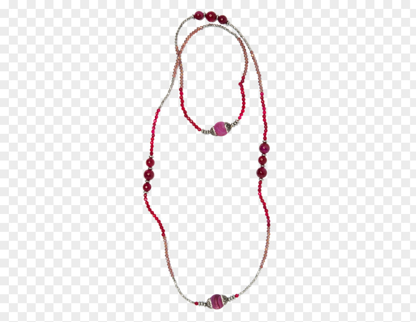 Necklace Bead Body Jewellery Magenta PNG