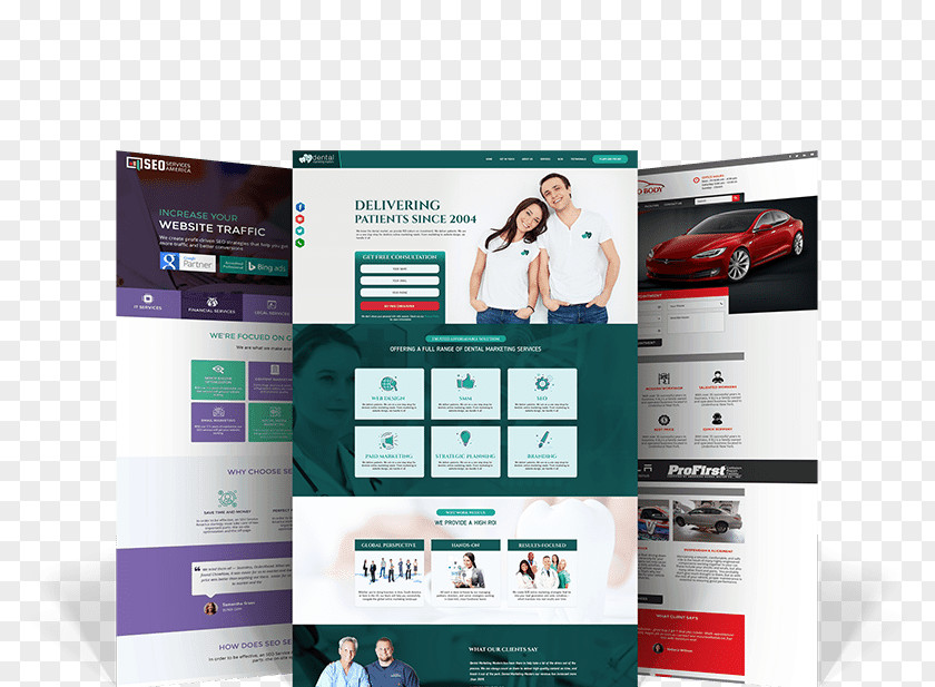 Web Design Development Responsive Page PNG