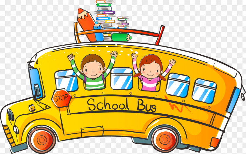 Bus School Clip Art PNG