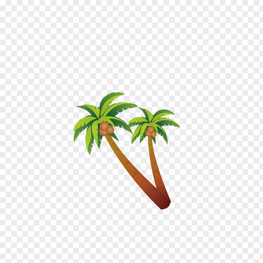 Coconut Tree Pattern PNG