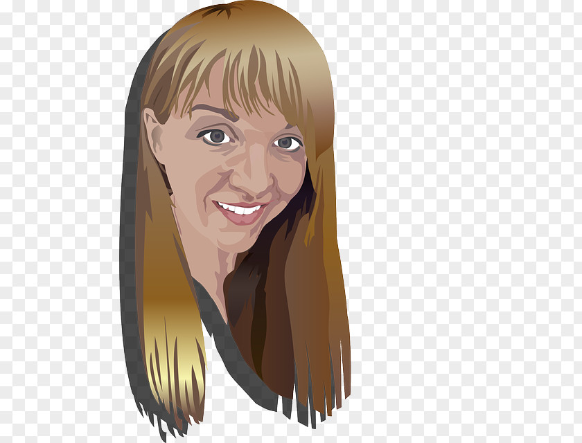 Blond Woman Cartoon Drawing Female Avatar PNG