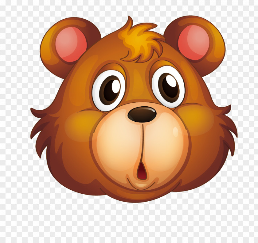 Cartoon Cute Bear Avatar Bee Honey Clip Art PNG