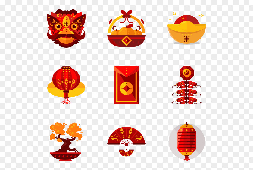 Chinese New Years Year Calendar Symbol PNG