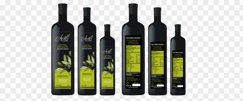 Olive Oil Wine Bottle PNG