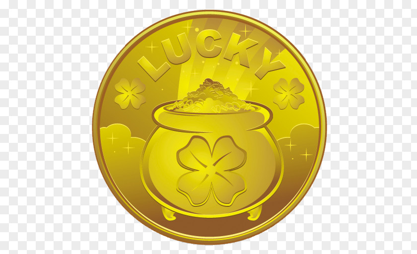 Saint Patrick's Day Gold Coin 17 March PNG