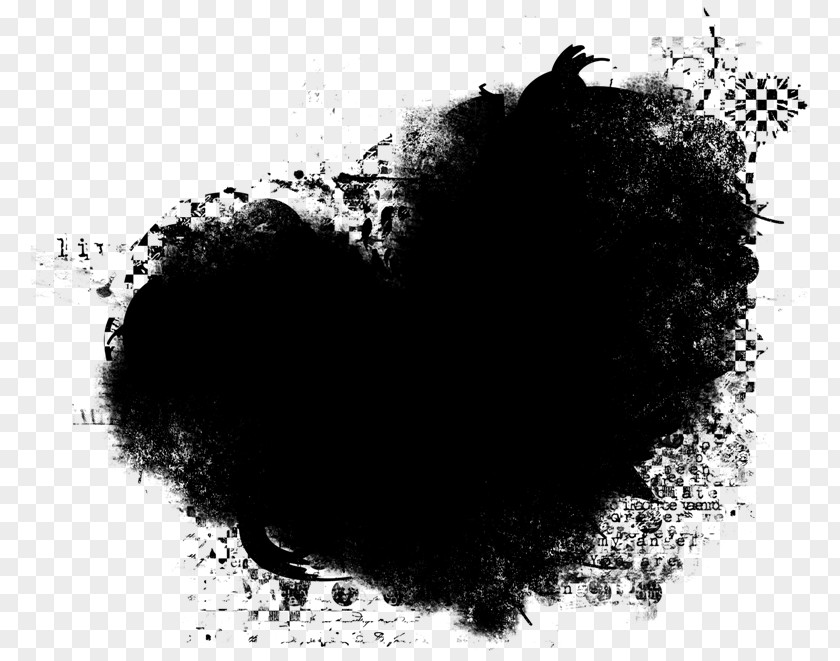 Heart Black And White Color PNG