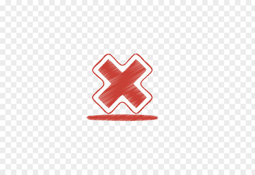 Red Fork Cross ICO Symbol Icon PNG