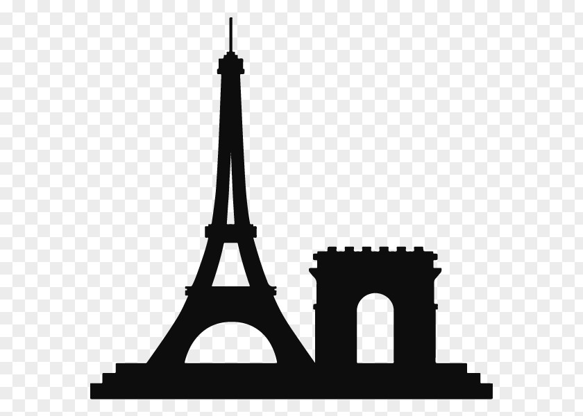 Arc De Triomphe Eiffel Tower Landmark Drawing PNG
