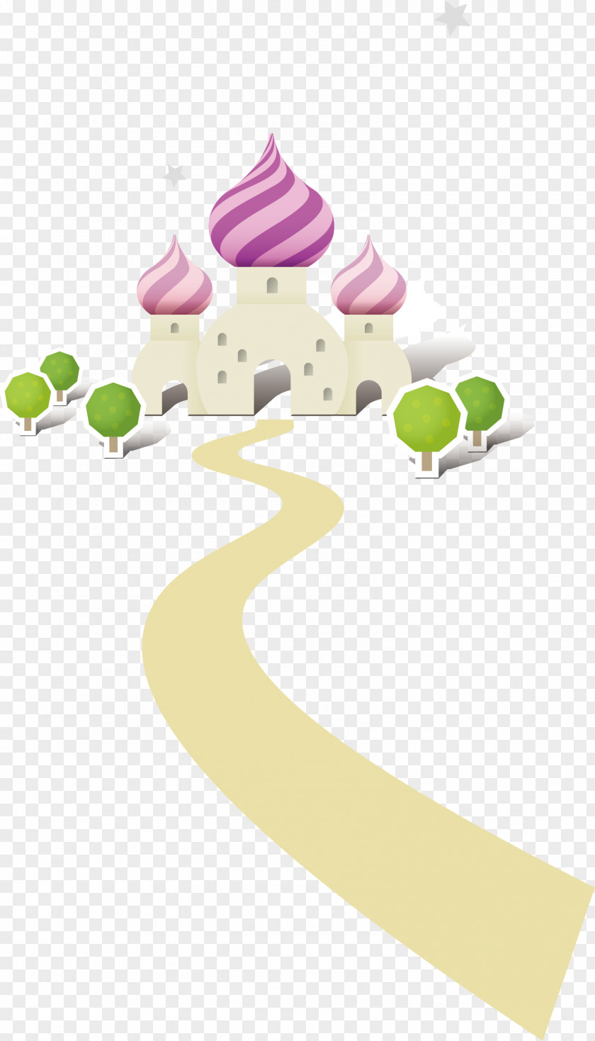 Beautiful Castle Cartoon PNG