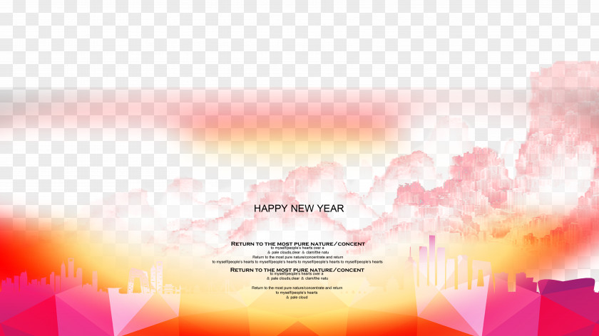 Happy New Year Colorful Posters Download Poster Gratis PNG