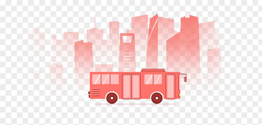 Pink Bus Public Transport Download PNG