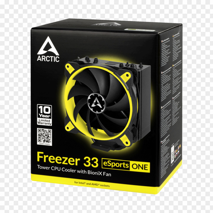 Usb Gaming Headset Yellow Computer Cases & Housings Arctic Freezer 33 Esports One Edition Heatsink Fan System Cooling Parts PNG
