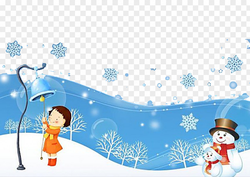 Winter Bells Snowman Chengyu Clip Art PNG