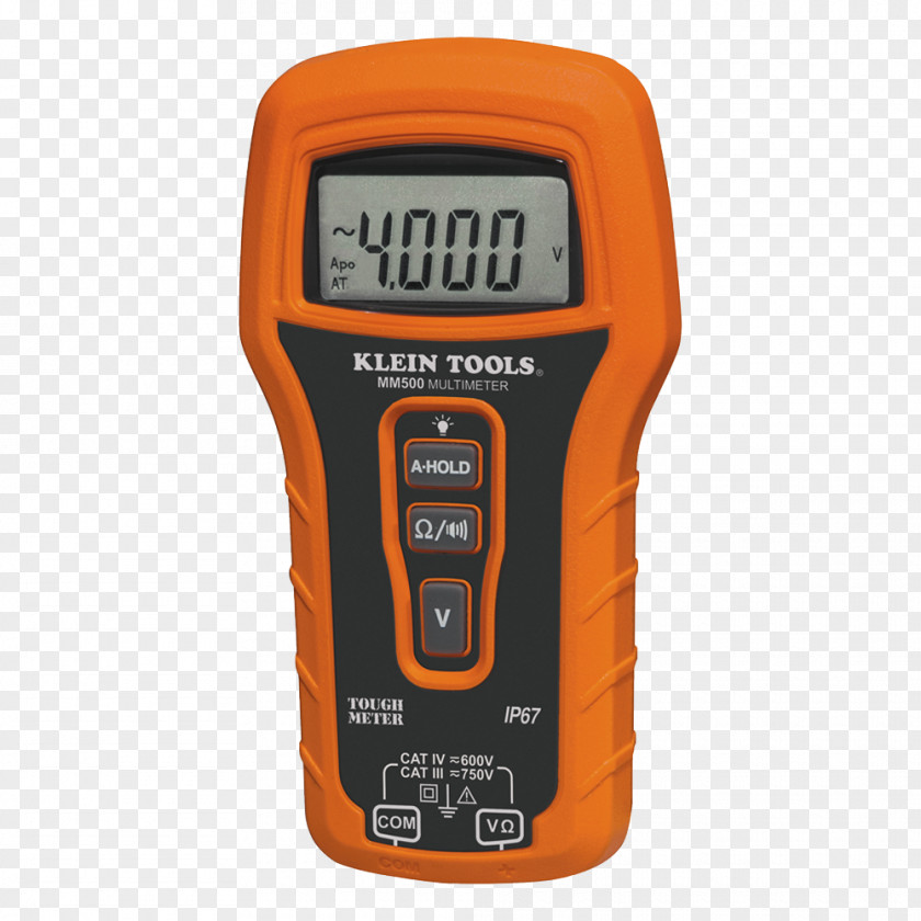 Auto Meter Products, Inc. Klein Tools Digital Multimeter Hand Tool PNG